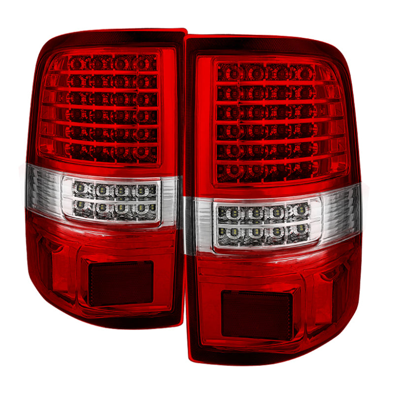 SPYDER Xtune Ford F150 Styleside 04-08 LED Tail Lights Red Clear ALT-JH-FF15004-LED-G2-RC 9034909 9034909 Photo - Primary