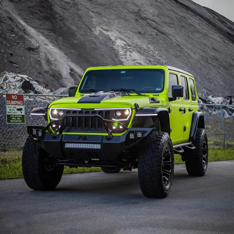 ORACLE Lighting Oracle VECTOR Series Full LED Grille - Jeep Wrangler JL/JT - NA 5837-PRO 5837-PRO Photo - lifestyle view