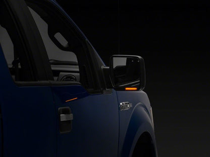 Raxiom 04-14 Ford F-150 Axial Series Side Mirror LED Turn Signal Lights- Smoked T542597 T542597 Photo - Close Up