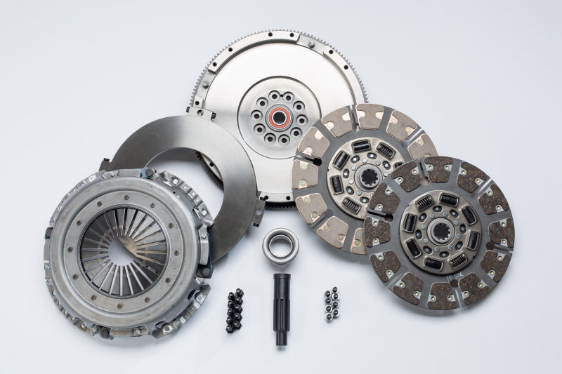 South Bend Clutch 04-07 Ford 6.0L ZF-6 Street Dual Organic Disc Clutch Kit SFDD3250-6.0-ORG SFDD3250-6.0-ORG Photo - Primary