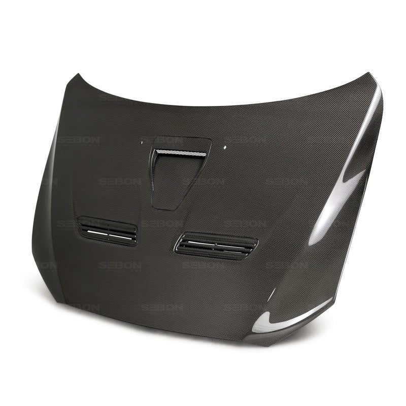 Seibon 08-12 Mitsubishi Evo X Carbon Fiber Hood HD0809MITEVOX-OE Photo - Primary