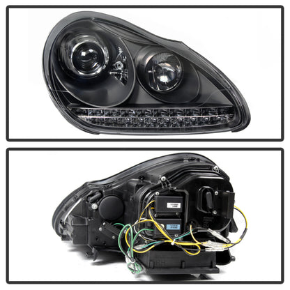 Spyder Porsche Cayenne 03-06 Projector Xenon/HID Model- DRL LED Blk PRO-YD-PCAY03-HID-DRL-BK 5080967 5080967 User 1