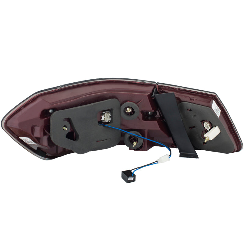 Anzo 2010-2013 Mercedes Benz E Class W212 LED Taillights Red/Clear 321331 Photo - Unmounted