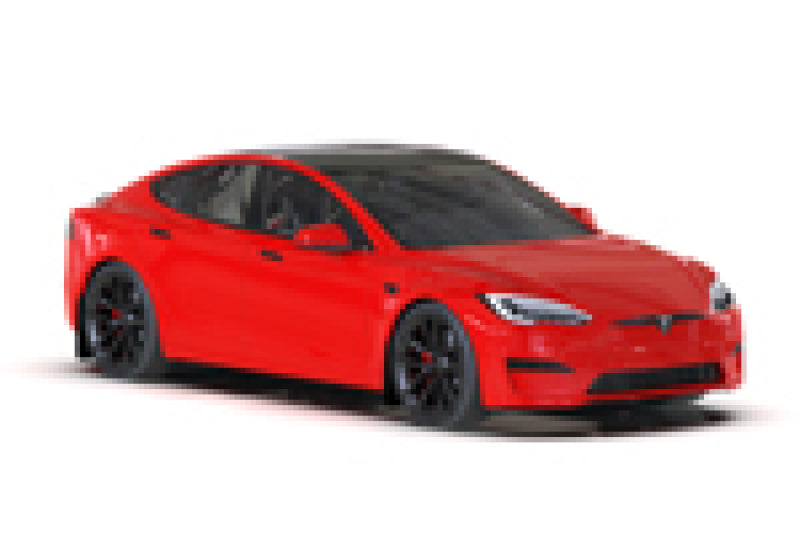 Rally Armor 21-23 Tesla Model S / S Plaid Black UR Mud Flap w/ White Logo MF101-UR-BLK-WH MF101-UR-BLK-WH User 2