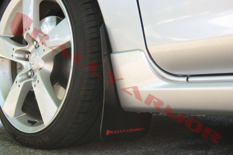 Rally Armor 04-09 Mazda3/Spd3 Mud Flap Red Logo MF9-UR-BLK/RD User 1
