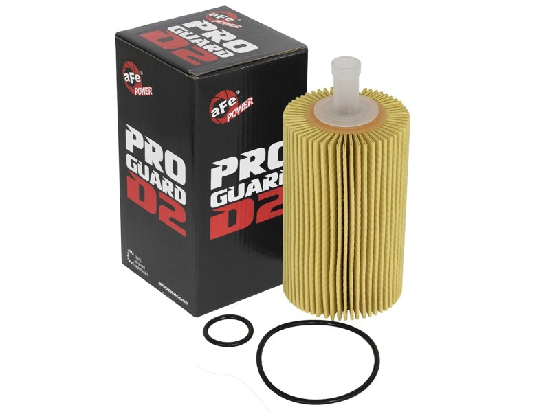 aFe Pro GUARD D2 Oil Filter 07-17 Toyota Tundra/Sequoia V8 4.6L/5.7L (4 Pack) 44-LF015-MB 44-LF015-MB Photo - Unmounted