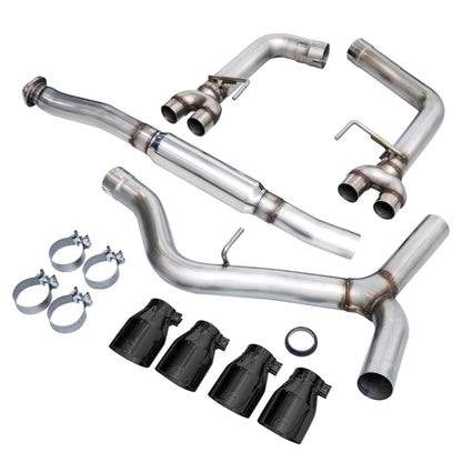 AWE Tuning Subaru WRX/STI VA/GV Sedan Track Edition Exhaust - Diamond Black Tips (102mm) 3020-43066 3020-43066 Photo - out of package