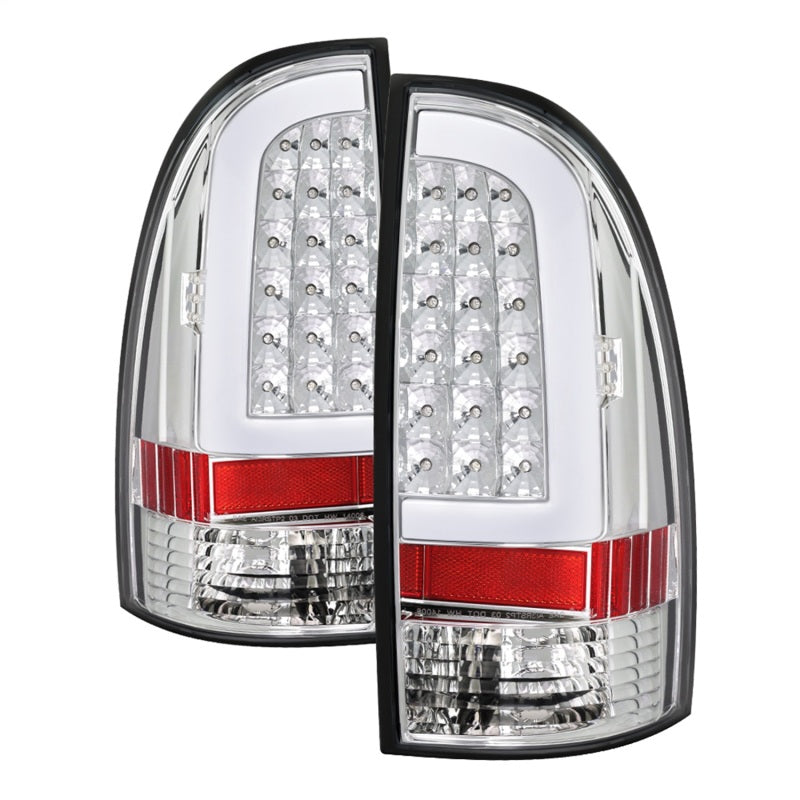 SPYDER xTune 05-15 Toyota Tacoma (Excl Models w/LED) Light Bar LED Tail Lights -Chrm (ALT-ON-TT05-LBLED-C) 5082114 5082114 Photo - Primary