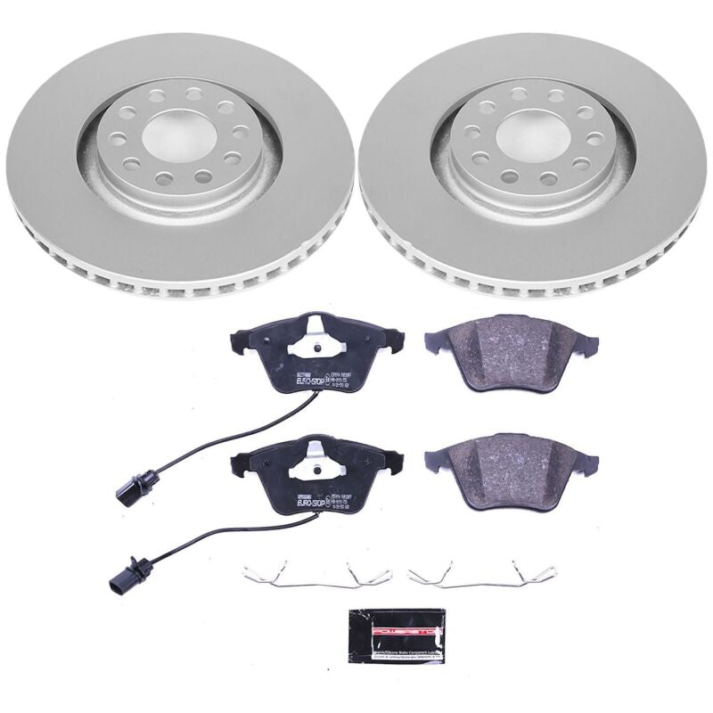 PowerStop Power Stop 02-04 Audi A6 Quattro Front Euro-Stop Brake Kit ESK891 ESK891 Photo - Primary