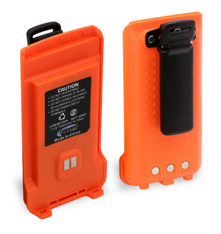 Rugged Radios GMR2 Replacement Battery with 12v Charge Port and Belt Clip Safety Orange BAT-GMR2-ORN BAT-GMR2-ORN Photo - Primary