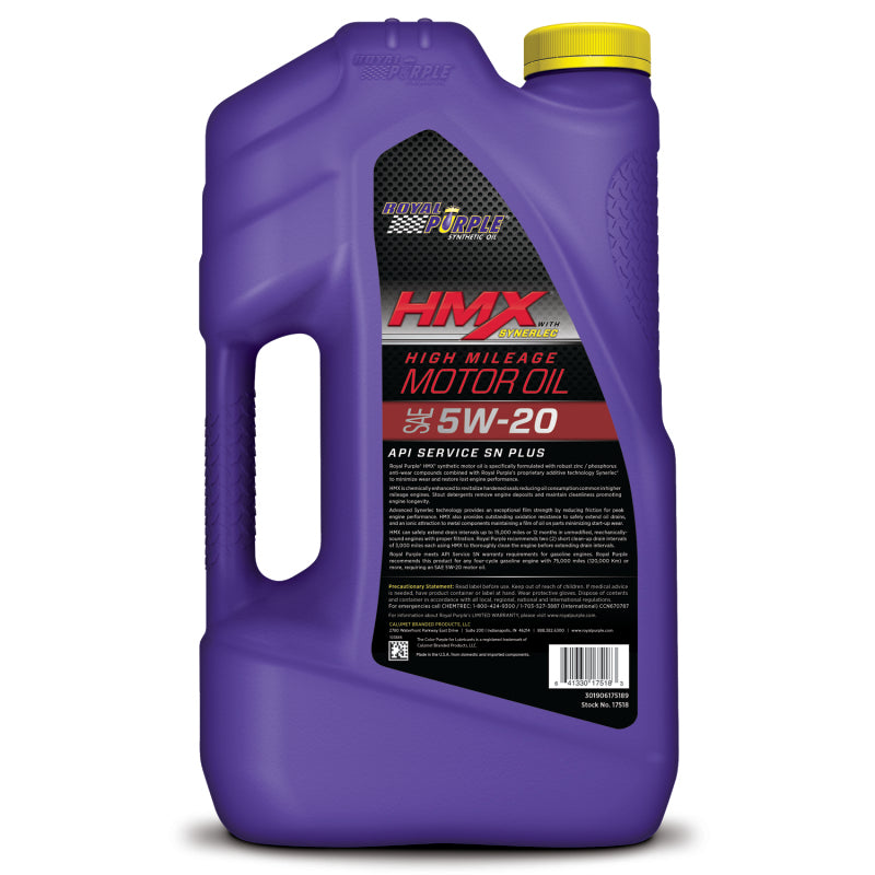 Royal Purple HMX SAE Oil 5w20 Case 3 x 5 Quart Bottles ROY37518 37518 User 1