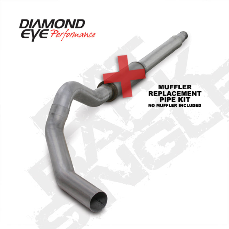 Diamond Eye Performance Diamond Eye KIT 5in CB MFLR RPLCMENT PIPE SGL AL: 03-07 FORD 6.0L F250/F350 K5344A-RP K5344A-RP Photo - Primary