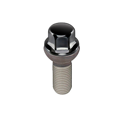 McGard Hex Lug Bolt (Radius Seat) M14X1.5 / 17mm Hex / 28.1mm Shank Length (Box of 50) - Black 69820BK 69820BK Photo - Primary