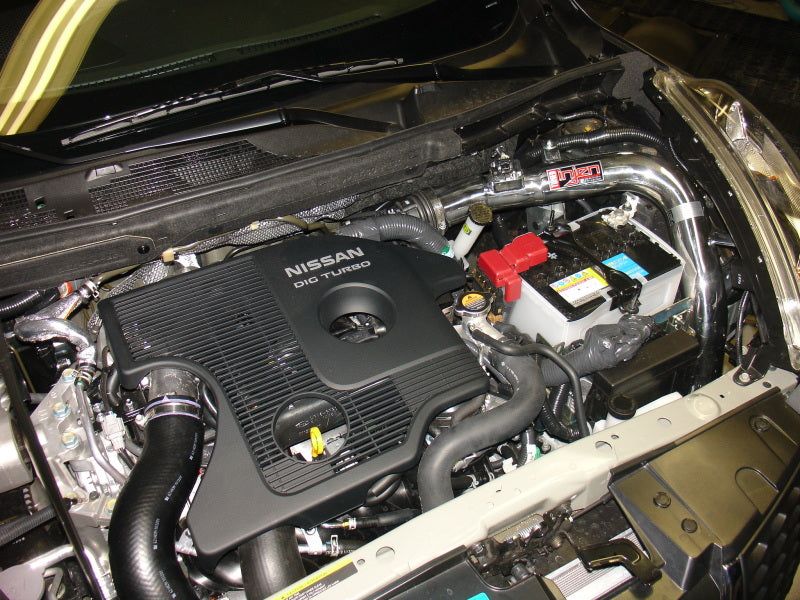 Injen 11-14 Nissan Juke 1.6L Turbo CVT (incl Nismo) Black Short Ram SP1900BLK Photo - Mounted