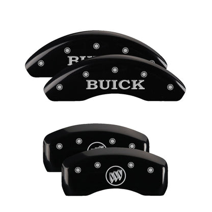 MGP 4 Caliper Covers Engraved Front Buick Rear Black Finish Silver Char 2002 Buick LeSabre 49005SBSHBK 49005SBSHBK Photo - Primary