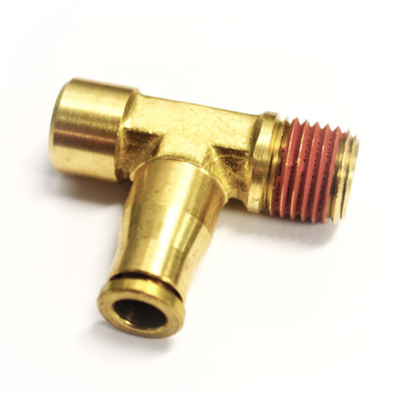 Ridetech Airline Fitting Compressor Tee 1/8in NPT x 1/8in Female NPT x 1/4in Airline 31957500 31957500 Photo - Primary