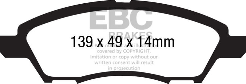 EBC Disc Brake Pad Set UD1592 Photo - Primary