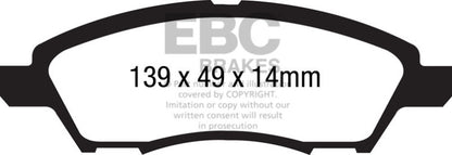 EBC Disc Brake Pad Set UD1592 Photo - Primary