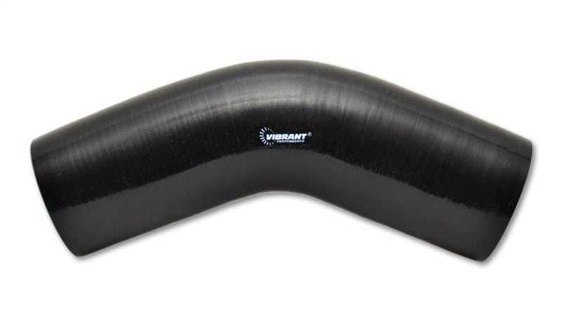 Vibrant 4 Ply 45 degree Elbow, 1.75" I.D. x 6" Leg Length - Black 0JW14 2854 Photo - Primary