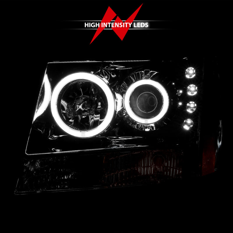 Anzo 2007-2013 Chevrolet Avalanche Projector Headlights w/ Halo Chrome 111108 Photo - lifestyle view