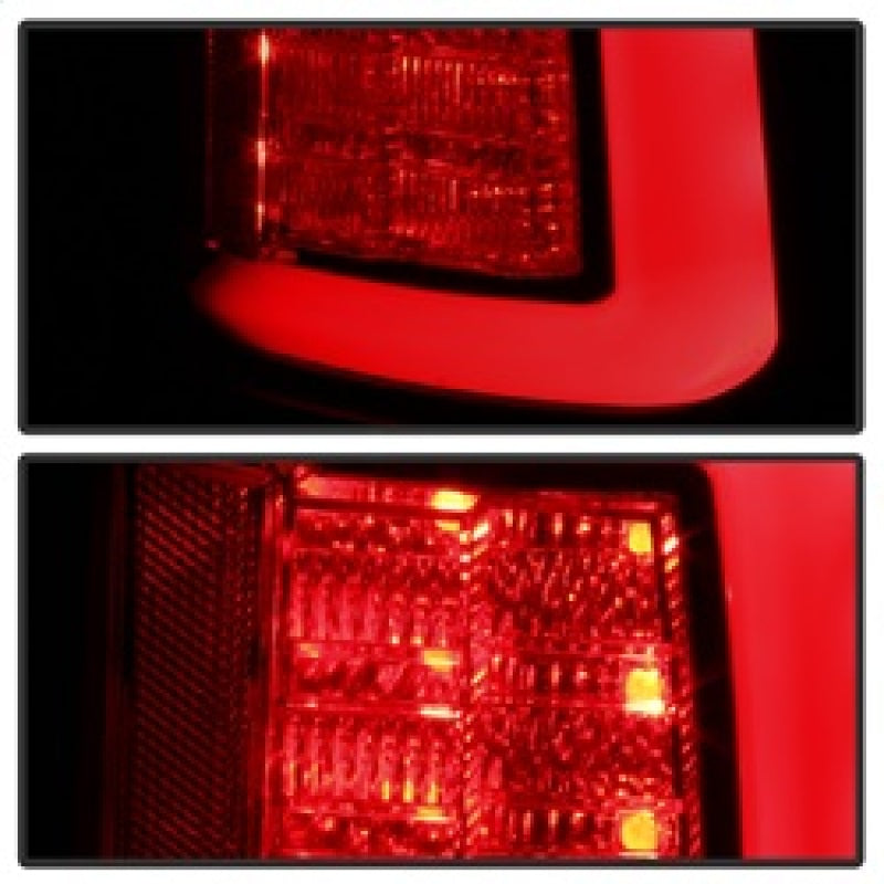 Spyder 13-14 Dodge Ram 1500 Light Bar LED Tail Lights - Black Smoke ALT-YD-DRAM13V2-LED-BSM 5084064 5084064 Photo - Unmounted