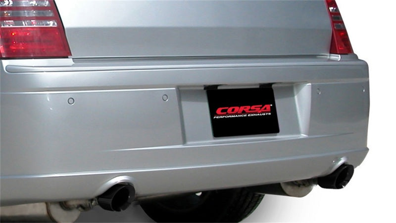 Corsa Performance 05-10 Dodge Charger R/T 5.7L V8 Black Xtreme Cat-Back Exhaust 14439BLK Photo - Mounted