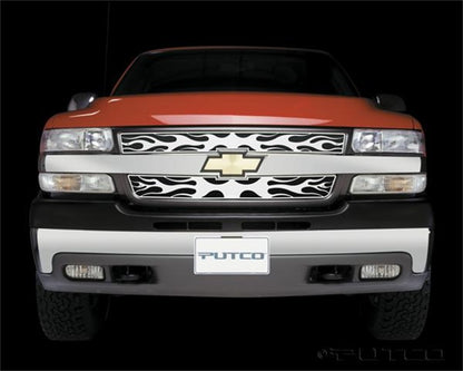 Putco 01-02 Chevrolet Silverado HD Flaming Inferno Stainless Steel Grille 89107 89107 Photo - Mounted