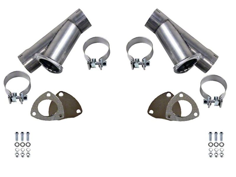 Granatelli Motor Sports Granatelli 3.0in Stainless Steel Manual Dual Exhaust Cutout Kit w/Slip Fit & Band Clamp 305530D 305530D Photo - Primary