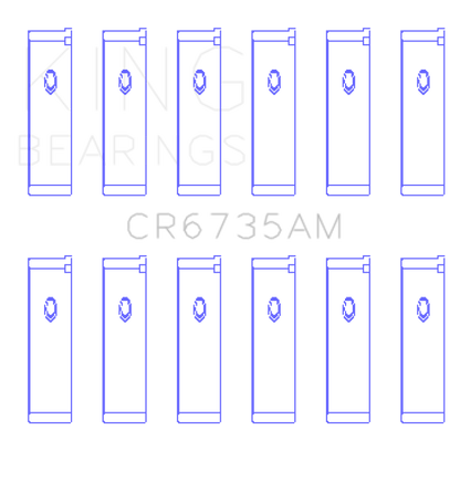 King Engine Bearings King Mitsubishi 6G74 3000GT/Dodge Stealth (Size 0.75) Performance Rod Bearing Set CR6735AM0.75 CR6735AM0.75 Photo - Primary