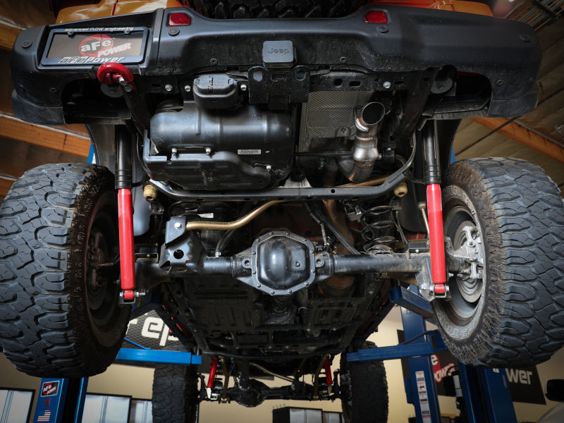 aFe 20-21 Jeep Wrangler (JL) Large Bore-HD 3 IN 304 Stainless Steel DPF-Back Hi-Tuck Exhaust System 49-38091 49-38091 Photo - Mounted