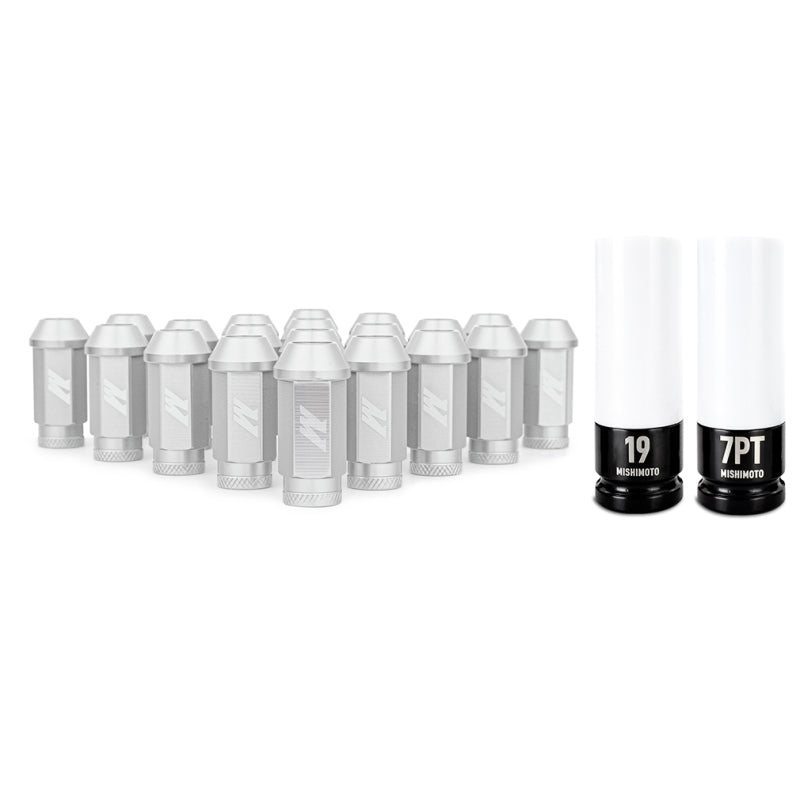 Mishimoto Aluminum Locking Lug Nuts 1/2 X 20 23pc Set Silver MMLG-1220-23LSL MMLG-1220-23LSL Photo - Primary