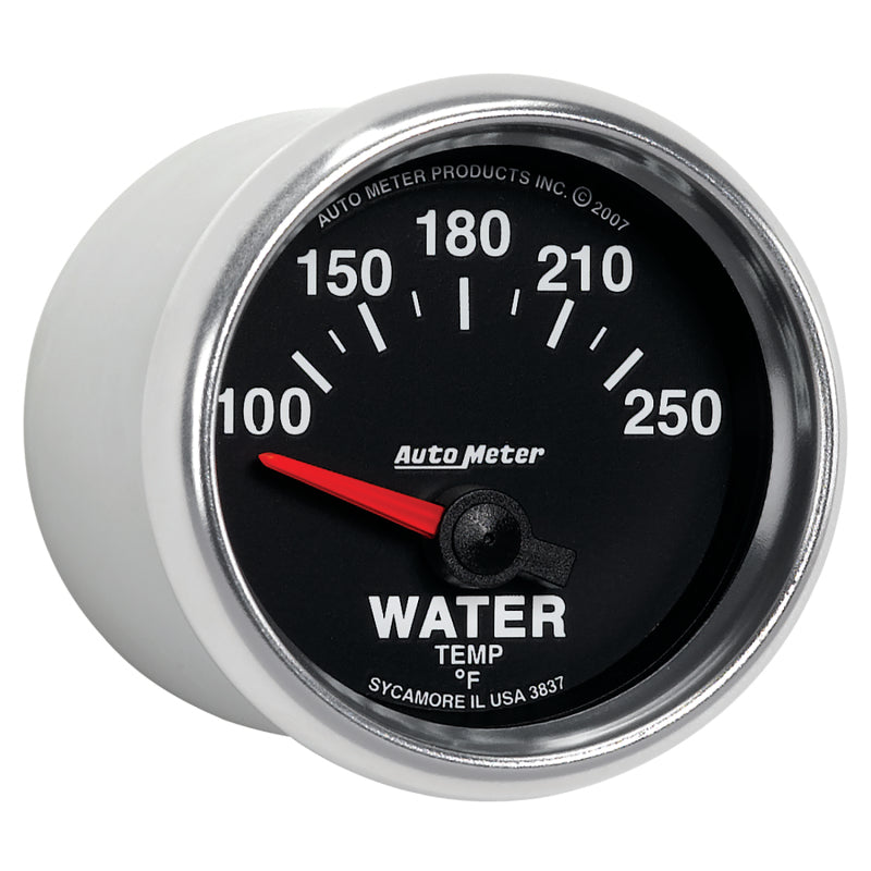 Autometer GS 52mm 100-250 Deg F Short Sweep Electronic Water Temperature Gauge 3837 3837 User 5