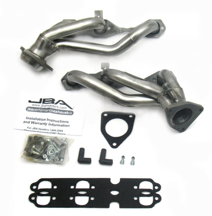 JBA 99-02 GM Truck 4.3L V6 w/o A.I.R. Injection 1-1/2in Primary Raw 409SS Cat4Ward Header 1842S-2 1842S-2 Photo - Primary