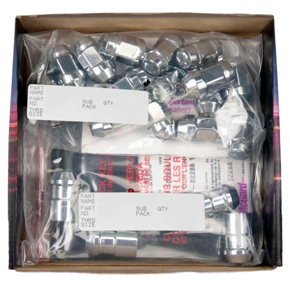 McGard 5 Lug Hex Install Kit w/Locks (Cone Seat Nut / Bulge) 1/2-20 / 3/4 Hex / 1.45in. L - Chrome 84550 84550 Photo - in package