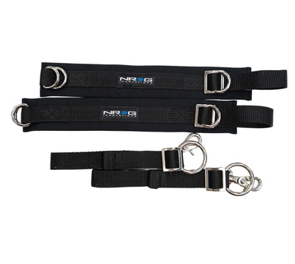 NRG SFI 3.3 Arm Restraints One Pair - Black SBH-AR01BK SBH-AR01BK Photo - Primary