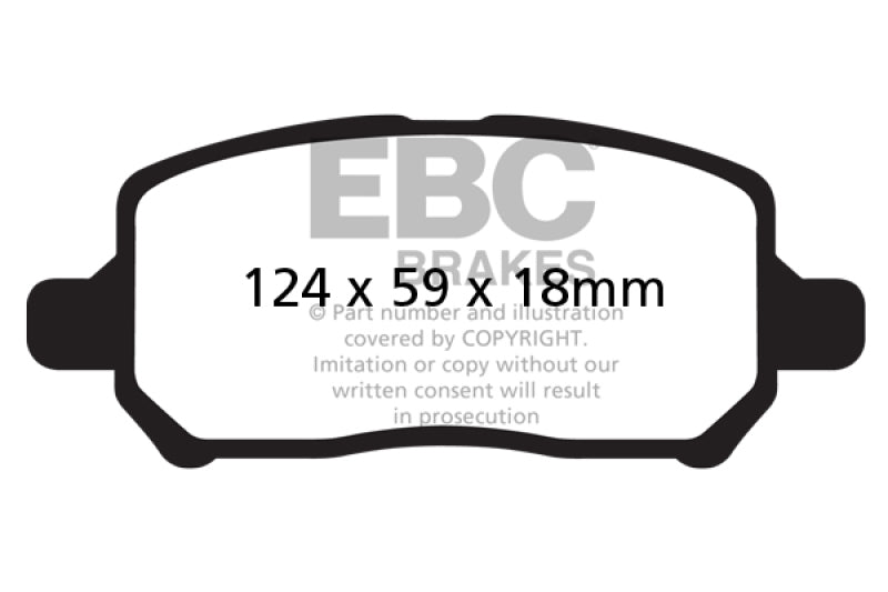 EBC Disc Brake Pad Set DP41660R Photo - Primary