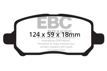 EBC Disc Brake Pad Set DP41660R Photo - Primary