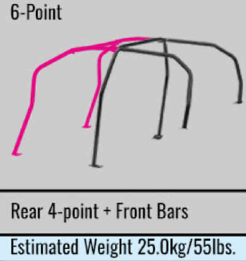 CUSCO 6 Pointt Rollcage Around Dash Safety21 Steel Black fits 18+ Honda Type-R Non-Sunroof 3C3 270 B20 3C3 270 B20 User 1
