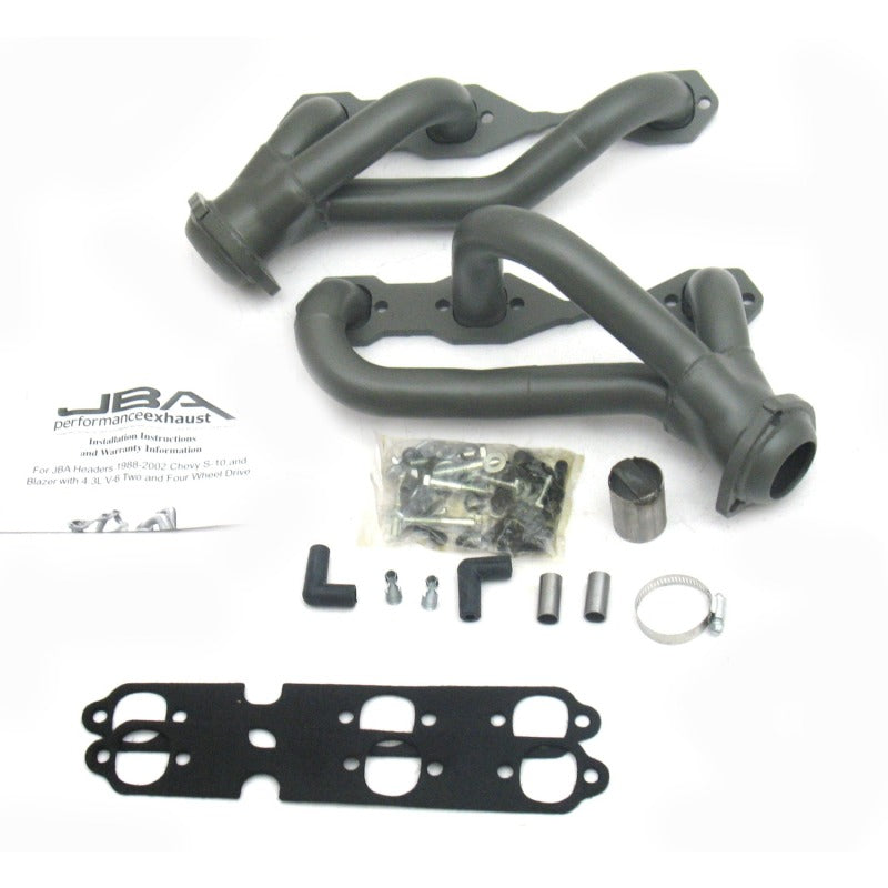 JBA 88-95 & 02-03 GM S-Truck 4.3L V6 4WD 1-1/2in Primary Ti Ctd Cat4Ward Header 1840S-3JT 1840S-3JT Photo - Primary