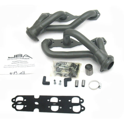 JBA 88-95 & 02-03 GM S-Truck 4.3L V6 4WD 1-1/2in Primary Ti Ctd Cat4Ward Header 1840S-3JT 1840S-3JT Photo - Primary