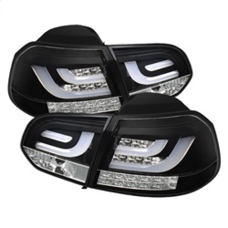 Spyder Volkswagen Golf/GTI 10-13 G2 Type With Light Bar LED Tail Lights Black ALT-YD-VG10-LED-G2-BK 5071767 5071767 Photo - Primary
