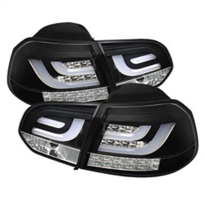 Spyder Volkswagen Golf/GTI 10-13 G2 Type With Light Bar LED Tail Lights Black ALT-YD-VG10-LED-G2-BK 5071767 5071767 Photo - Primary