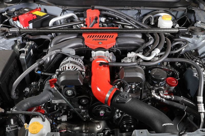 Perrin Performance Perrin 22-23 Subaru BRZ/Toyota GR86 Silicone Inlet Hose (3in. ID / SS Wire) - Red PSP-INT-432RD PSP-INT-432RD User 1