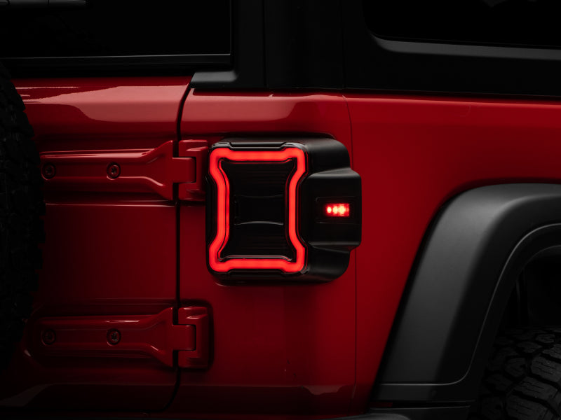 Raxiom 18-22 Jeep Wrangler JL LED Tail Lights- Black Housing (Smoked Lens) J133942-JL J133942-JL Photo - Primary