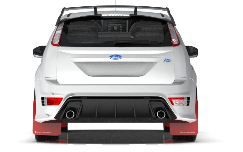 Rally Armor 09-11 Ford Focus MK2 RS Red UR Mud Flap White Logo MF56-UR-RD/WH MF56-UR-RD/WH User 1