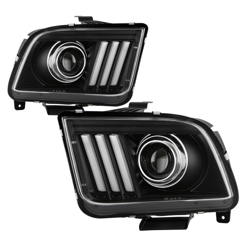 Spyder Ford Mustang 05-08 V2 High-Power LED Headlights - Black PRO-YD-FM05AP-BK 5088192 5088192 Photo - Primary
