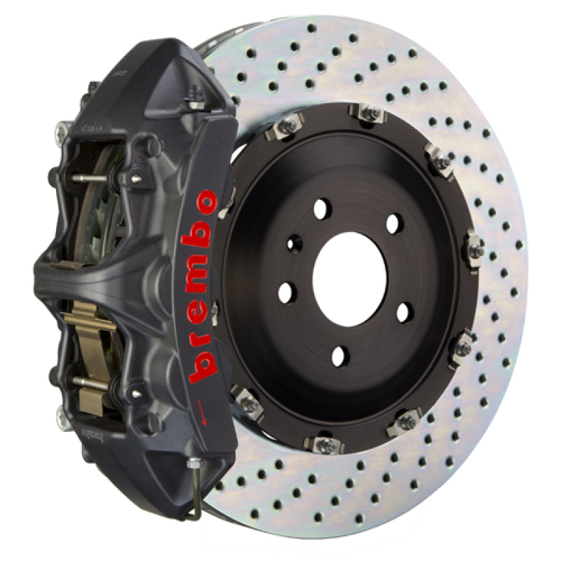 Brembo 18+ SQ5 (FY) Front GTS BBK 6 Piston Cast 380x34 2pc Rotor Drilled-Black HA 1N1.9063AS