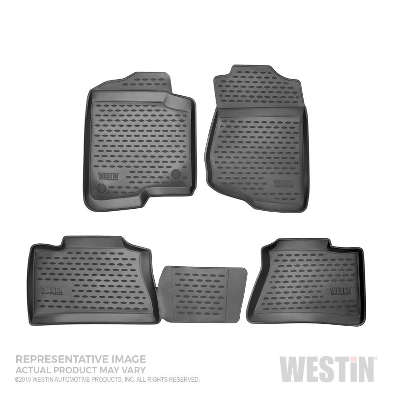 Westin 2019 RAM 1500 Crew Cab (Bucket Seat) Profile Floor Liners Front & Second Row - Black 74-35-51005 74-35-51005 Photo - Primary