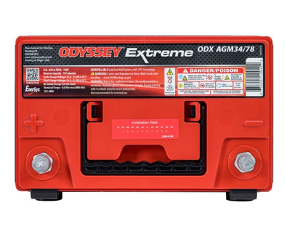 Odyssey Battery 850CCA/1050CA Dual Standard Terminal ODX-AGM34 78 ODX-AGM34 78 User 1