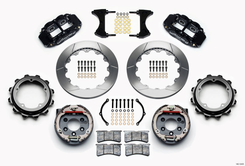 Wilwood Narrow Superlite 4R Rear P-Brk Kit 12.88in Strange Eng Floater 3.49in Offset 140-12435 140-12435 Photo - Primary